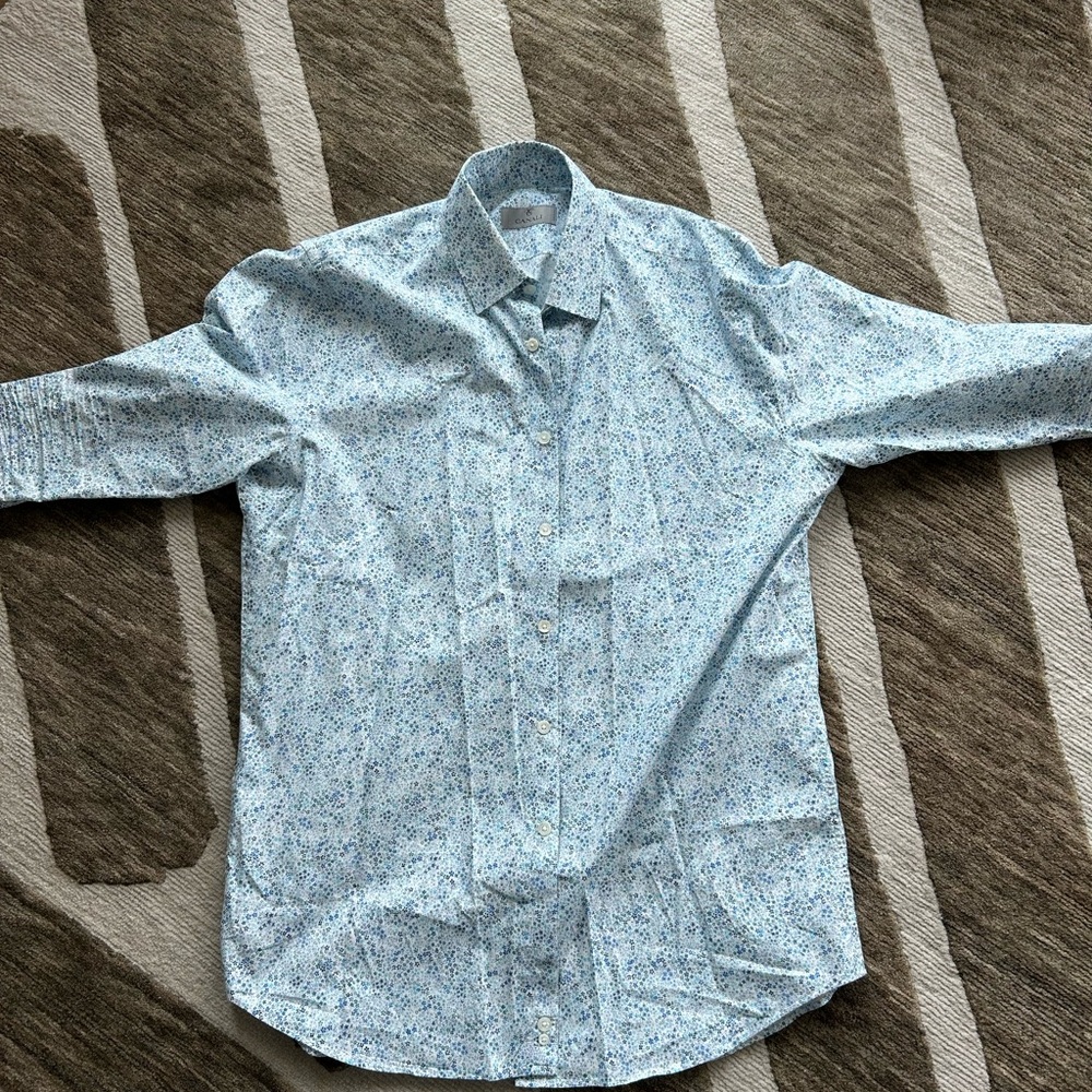 CANALI Woven Cotton Button-Up Shirt
